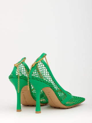 Green Stretch Sandals