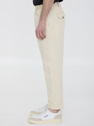 Cotton And Linen Trousers