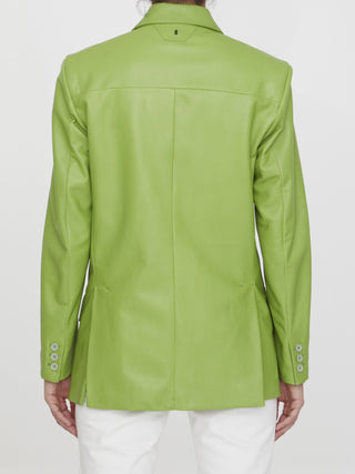 Lime Leather Jacket