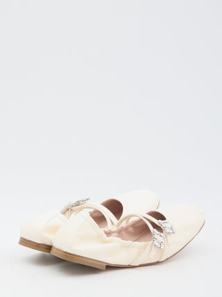 Nappa Ballerinas With Straps