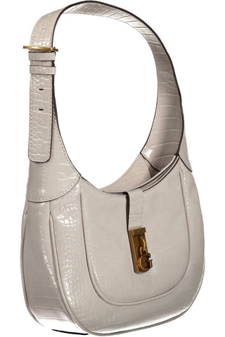 Gray Polyethylene Women Handbag