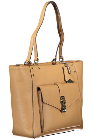 Brown Polyethylene Women Handbag