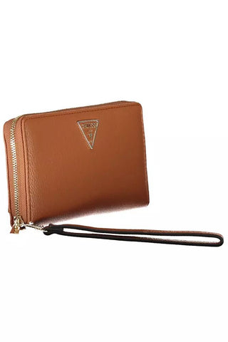 Brown Polyethylene Women Wallet