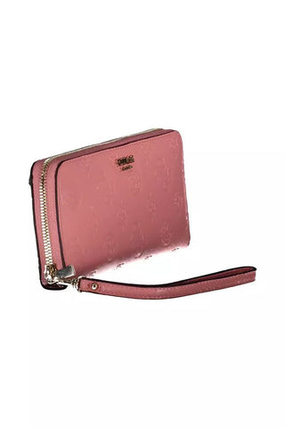 Pink Polyethylene Women Wallet