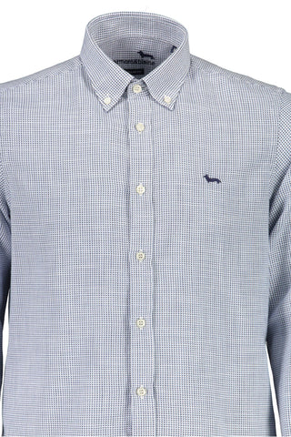 Elegant Light Blue Cotton Shirt For Men