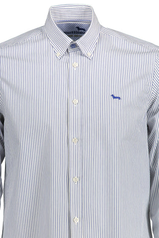 Blue Cotton Men Shirt