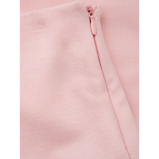 Elegant Pink Viscose Pants For Chic Style