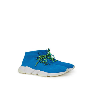 Exquisite Blue Cotton Sneakers For Men