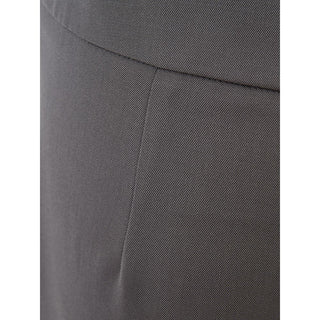 Chic Gray Wool Trousers For Sophisticated Style