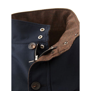 Elegant Wool Blue Jacket For Men