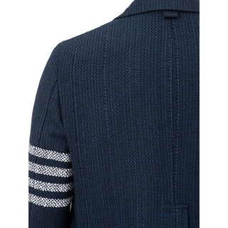 Elegant Acrylic Blue Jacket For Men