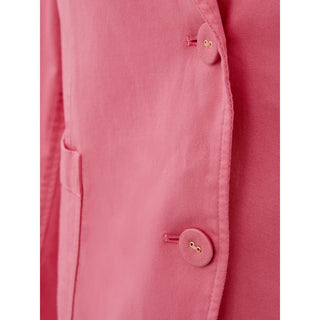 Elegant Pink Cotton Jacket For Her