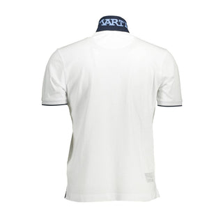 Elegant Short-sleeved White Polo For Men