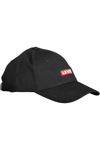 Black Cotton Men Cap