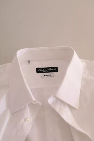 White Gold Formal Cotton Tuxedo Dress Shirt