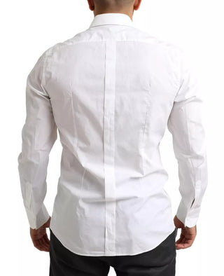 White Gold Formal Cotton Tuxedo Dress Shirt