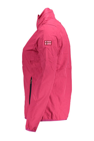 Pink Polyester Women Jacket