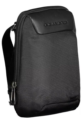 Black Recycled Men Shoulder Bag