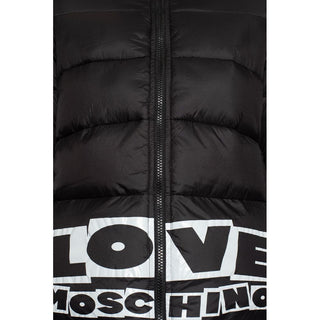 Chic Nylon Down Jacket With Bold Logo