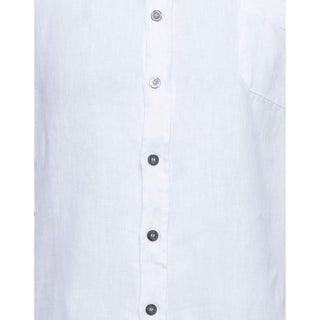 Elegant White Linen Shirt For Men