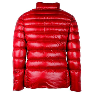 Reversible Red Nylon Duck Down Jacket