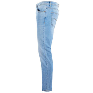 Sleek Comfort Denim Five-pocket Light Wash Jeans