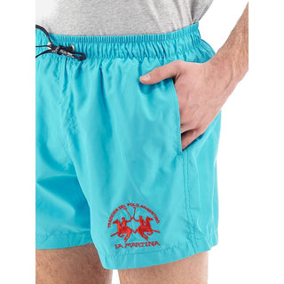 Elegant Light Blue Men's Swim Shorts