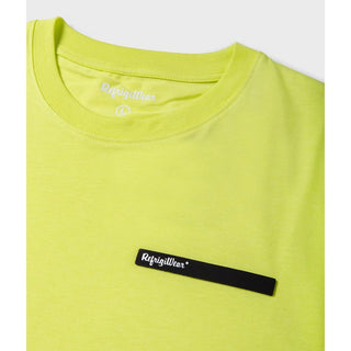 Embossed Logo Cotton T-shirt In Yellow