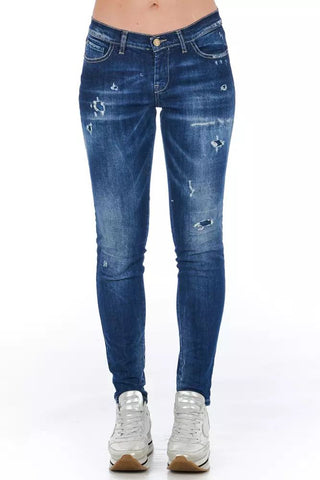 Blue Cotton Women Jean