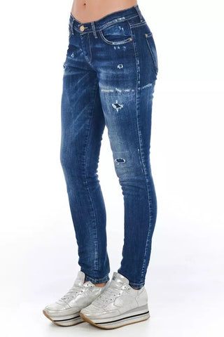 Blue Cotton Women Jean