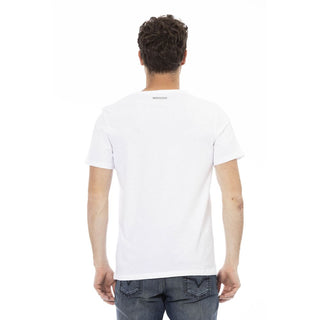 White Cotton Men T-shirt