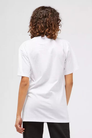 White Cotton Women T-shirt