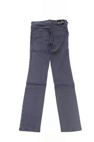 Blue Cotton-like Women's Jean