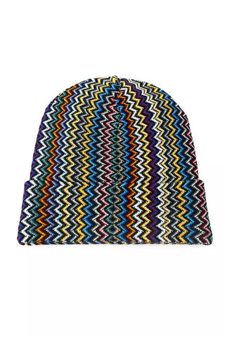 Multicolor Wool Men Hat