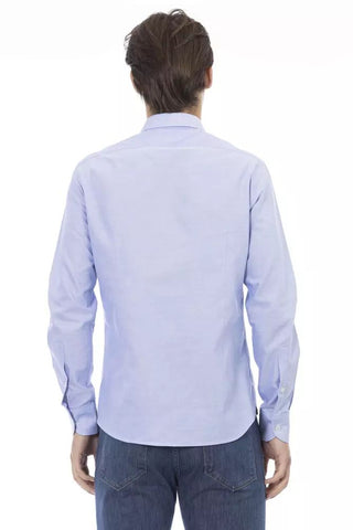 Light Blue Cotton Men Shirt