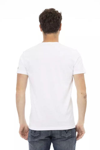 White Cotton Men T-shirt