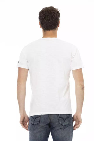 White Cotton Men T-shirt