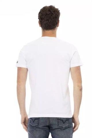 White Cotton Men's T-shirt