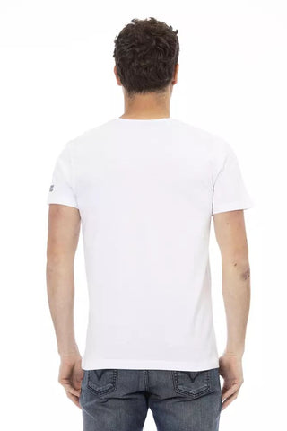 White Cotton Men T-shirt