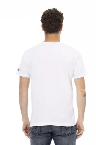 White Cotton Men T-shirt