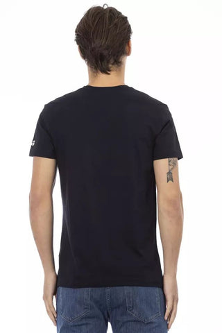 Black Cotton Men's T-shirt