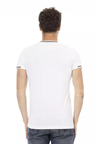 White Cotton Men T-shirt