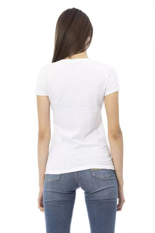 White Cotton Women's Tee