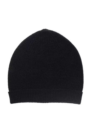 Black Merino Wool Men Hat