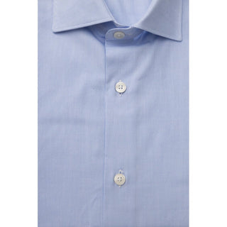 Light Blue Cotton Men Shirt