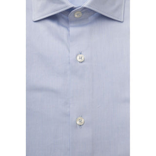 Light Blue Cotton Men Shirt