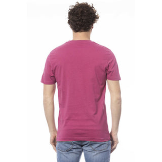 Purple Cotton Men T-shirt