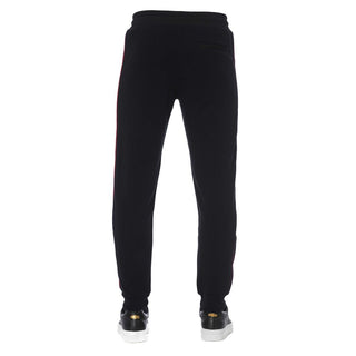 Black Cotton Men Sports Pant