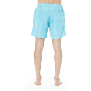 Light Blue Polyester Swimwear