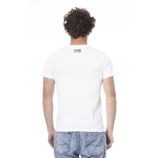 White Cotton Men T-shirt